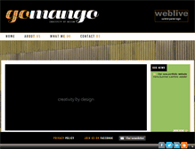 Tablet Screenshot of gomango.co.uk